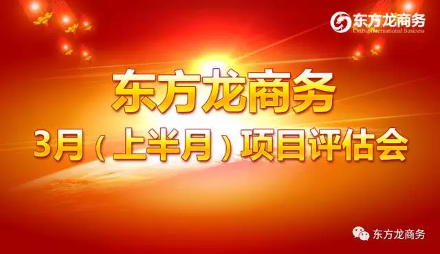 東方龍商務舉行三月上半月投資選址項目評估會，安排美資項目對接工作