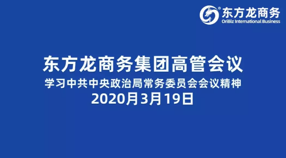 高管會議丨東方龍商務(wù)集團舉行高管會議學(xué)習(xí)習(xí)近平總書記關(guān)于研究部署統(tǒng)籌抓好疫情防控和經(jīng)濟社會發(fā)展重點工作的會議精神